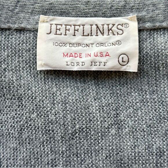 JEFFLINKS Gray Vintage Acrylic V-Neck Button Cardigan Size Large - Picture 4 of 11